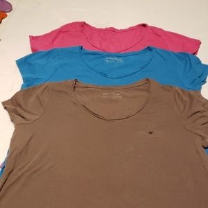 3 Eddie Bauer shirt sleeve lot, size 2xl